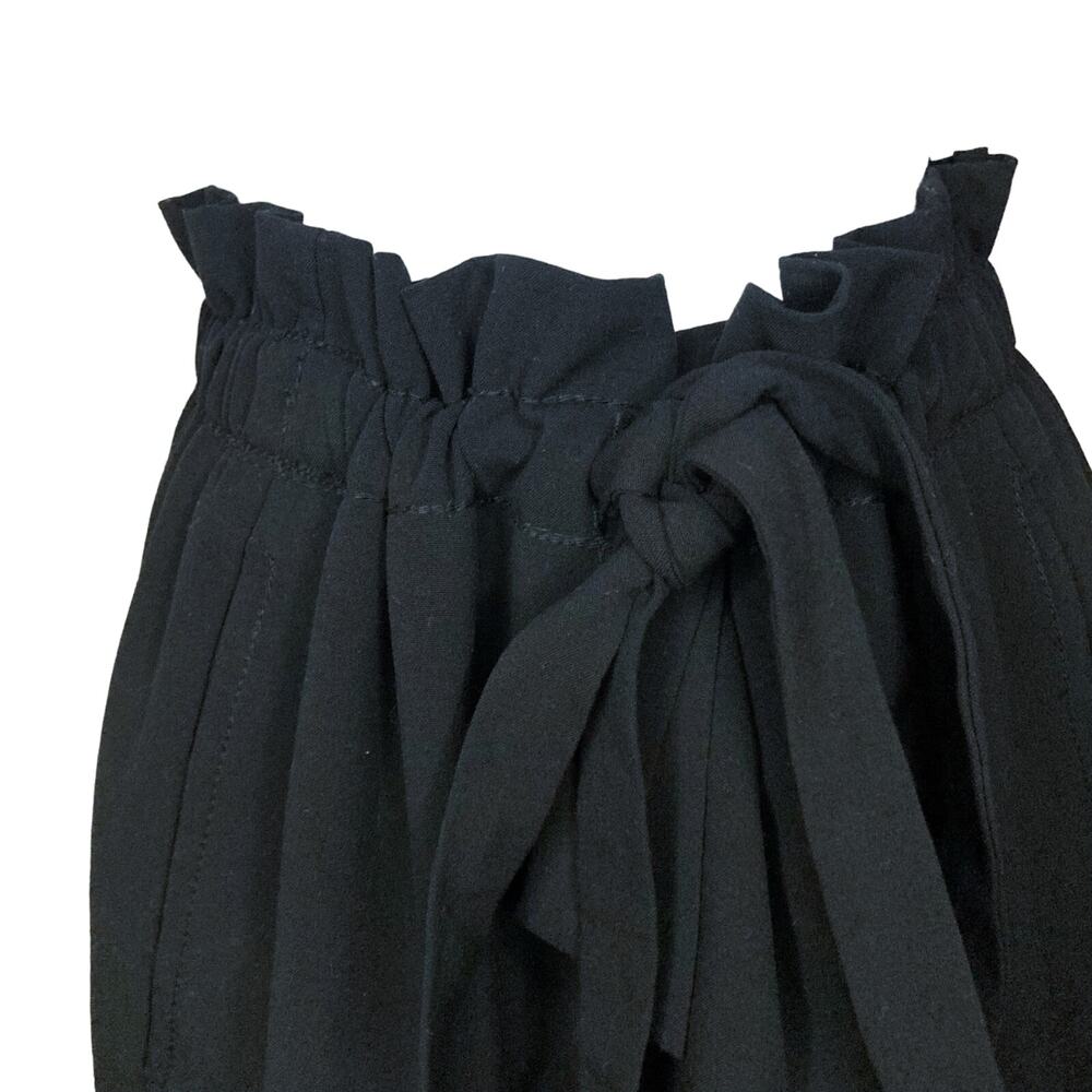 Max Studio Front Tie Drawstring Black Skirt With Big Pockets Lined Size 8 NWT - Picture 11 of 16